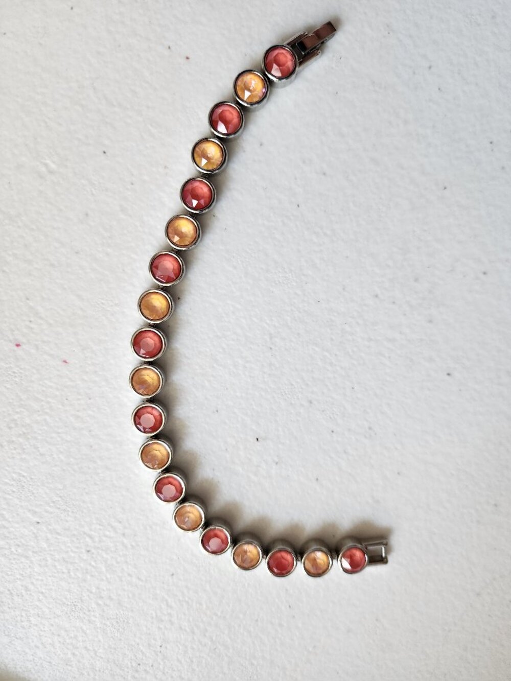 Touchstone Crystal Ice Bracelet Orange Delite and Yellow
